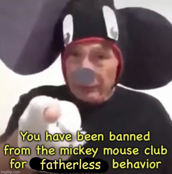 High Quality banned from the mmch for fatherless behavior Blank Meme Template