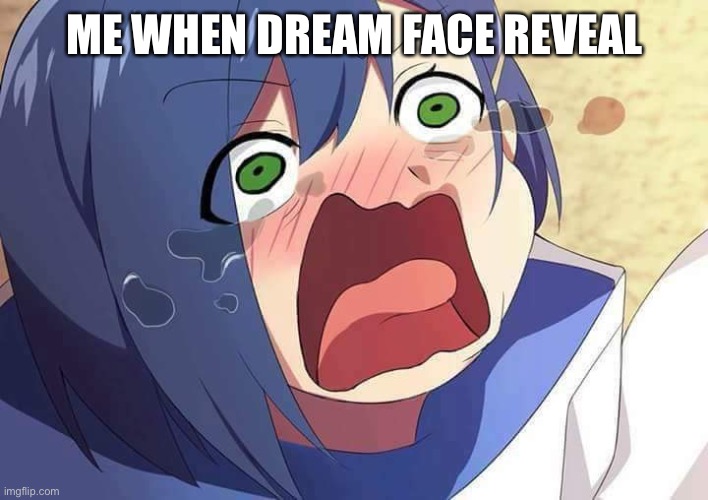 He’s ugly | ME WHEN DREAM FACE REVEAL | image tagged in darling in the franxx ichigo | made w/ Imgflip meme maker