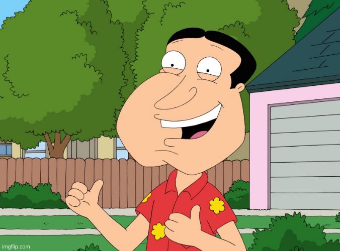 dream cosplay | image tagged in quagmire family guy | made w/ Imgflip meme maker