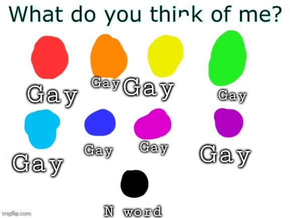 I gave much options | Gay; Gay; Gay; Gay; Gay; Gay; Gay; Gay; N word | made w/ Imgflip meme maker