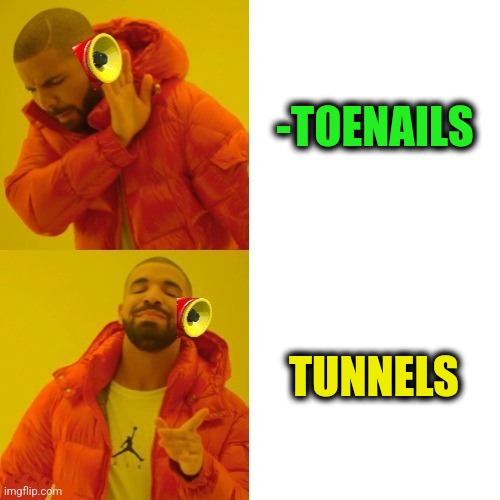-The light is forwarded. |  -TOENAILS; TUNNELS | image tagged in -pronounce for deaf ears,tunnel,camel toe,nails,pronouns,play on words | made w/ Imgflip meme maker