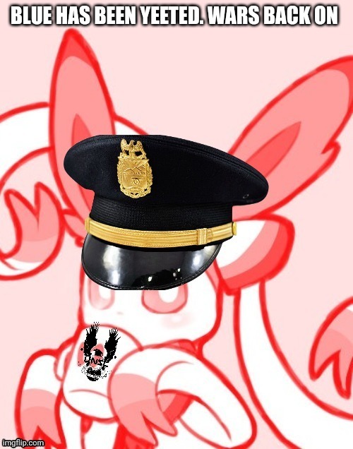 Sylveon unsc | BLUE HAS BEEN YEETED. WARS BACK ON | image tagged in sylveon unsc | made w/ Imgflip meme maker