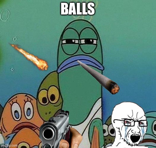 Balls | BALLS | image tagged in spongebob,memes | made w/ Imgflip meme maker