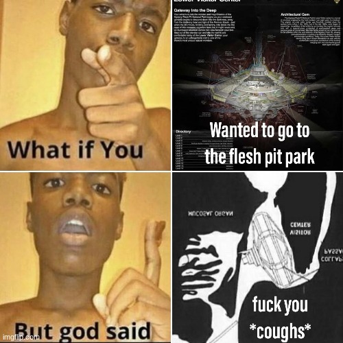 Original came from reddit | image tagged in mystery flesh pit national park,well shit | made w/ Imgflip meme maker