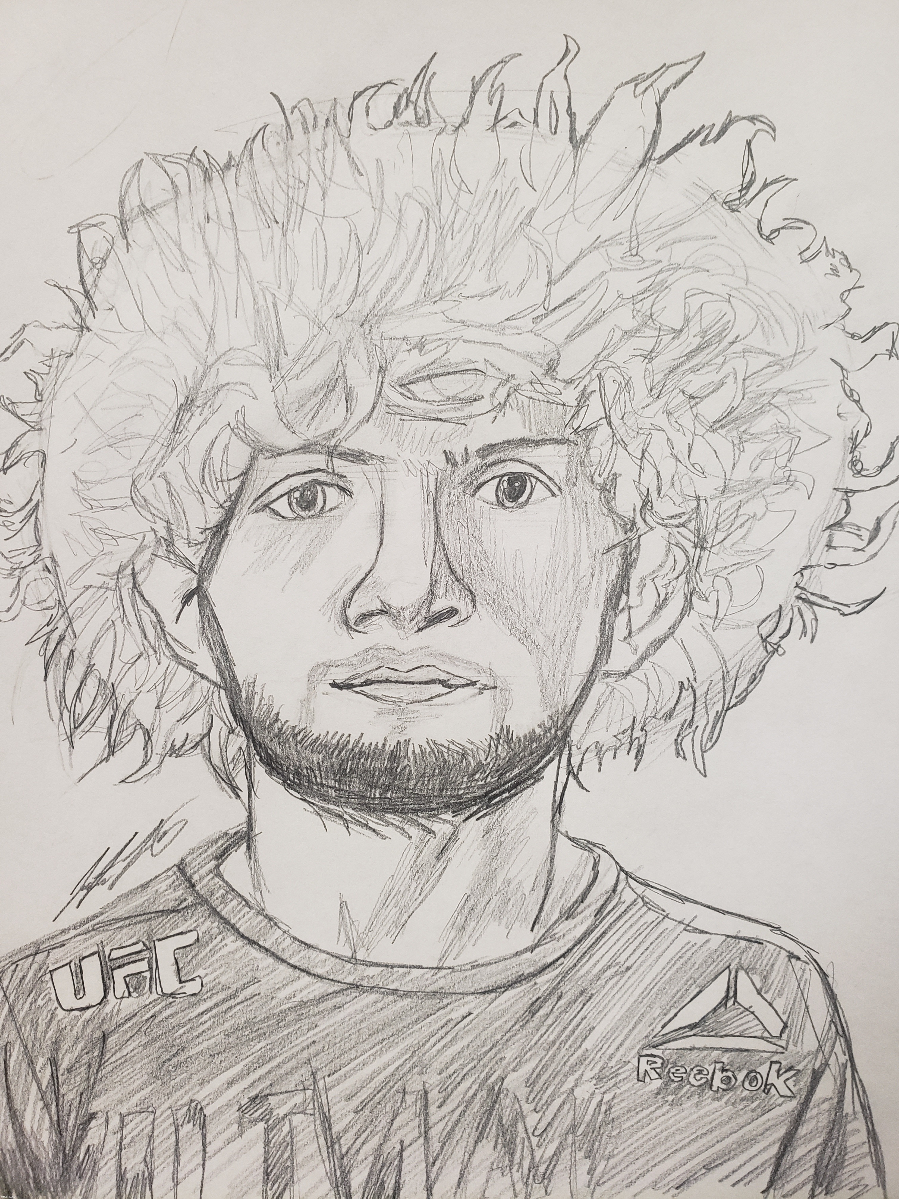 Khabib Nurmagomedov Sketch | made w/ Imgflip meme maker