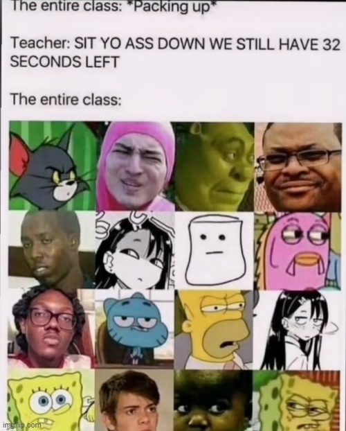 image tagged in middle school | made w/ Imgflip meme maker