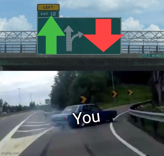 Left Exit 12 Off Ramp Meme | You | image tagged in memes,left exit 12 off ramp | made w/ Imgflip meme maker