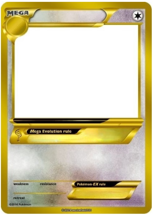 High Quality Pokemon card Blank Meme Template