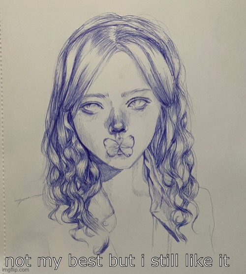 pen sketch | not my best but i still like it | image tagged in pen sketch | made w/ Imgflip meme maker