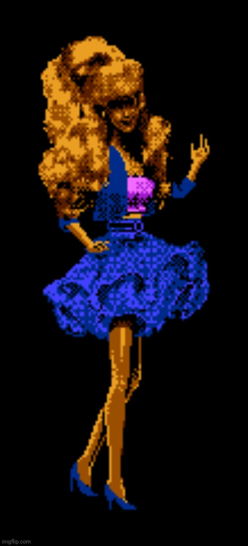 Creepy NES Barbie | image tagged in creepy nes barbie | made w/ Imgflip meme maker