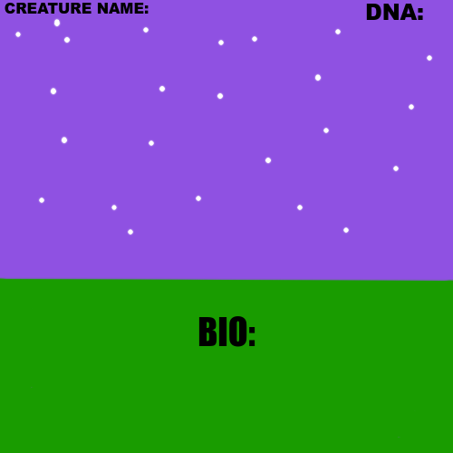 TLOB Creature bio (Land) Blank Meme Template