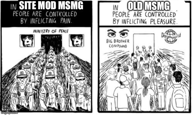 SITE MOD MSMG; OLD MSMG | made w/ Imgflip meme maker