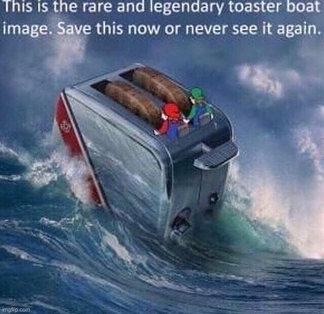 Toaster boat Blank Meme Template