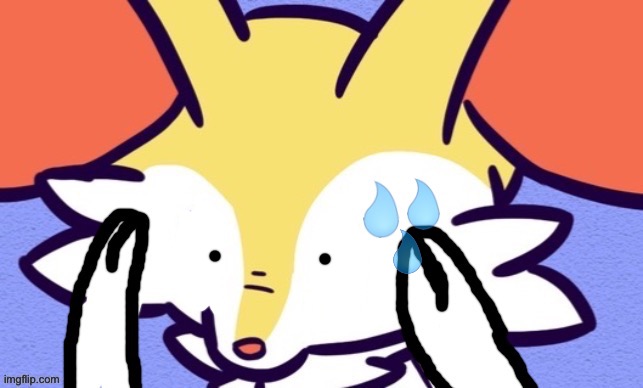 High Quality Stressed Braixen Blank Meme Template