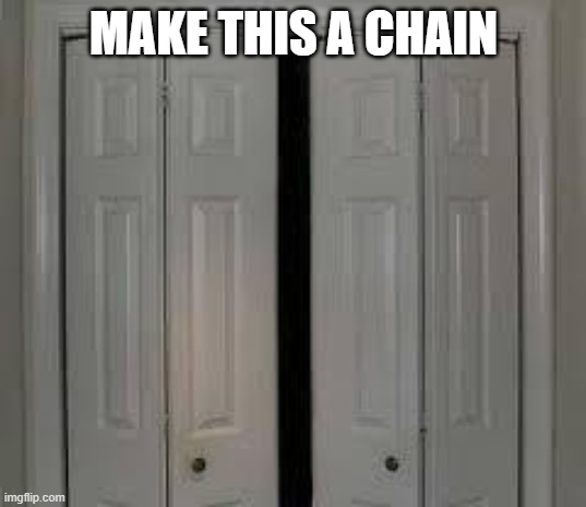 closet | MAKE THIS A CHAIN | image tagged in closet | made w/ Imgflip meme maker