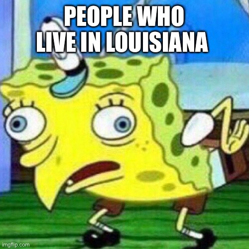 triggerpaul | PEOPLE WHO LIVE IN LOUISIANA | image tagged in triggerpaul | made w/ Imgflip meme maker