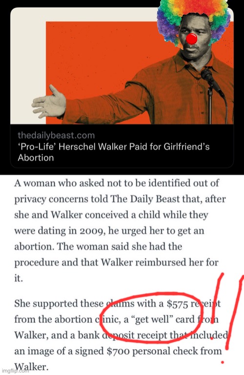 No exception my a$$ | image tagged in pennsylvania,herschel walker,abortion,hypocrisy | made w/ Imgflip meme maker