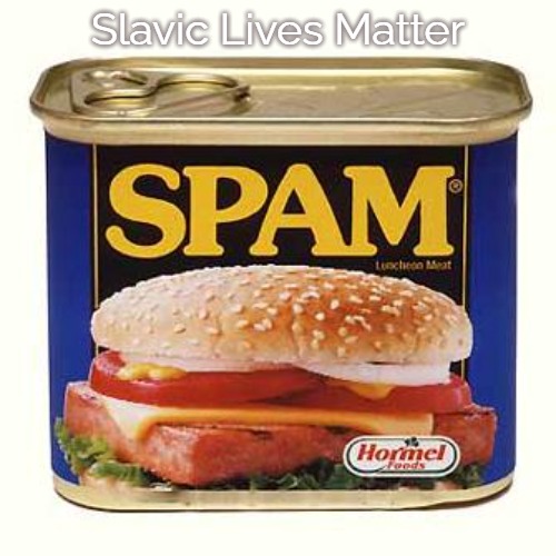 spam | Slavic Lives Matter | image tagged in spam,slavic,blm,slm | made w/ Imgflip meme maker