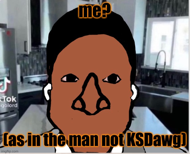 n | me? (as in the man not KSDawg) | image tagged in n | made w/ Imgflip meme maker