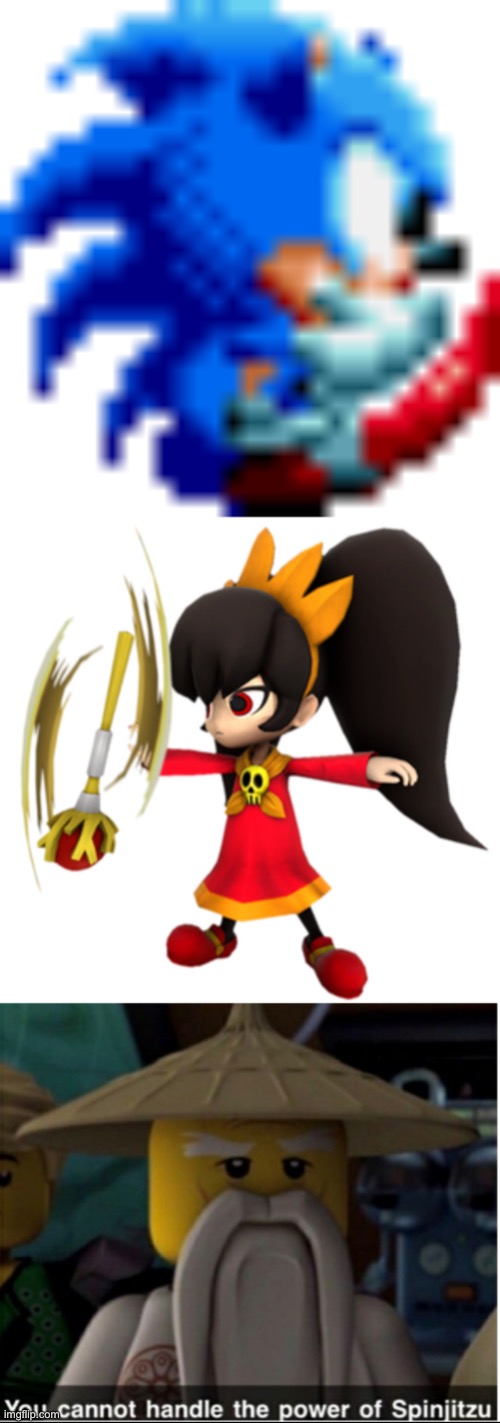 Spinnnnnnn | image tagged in sonic spin attack,ashley spinning her wand,you cannot handle the power of spinjitzu,spinnnnnn | made w/ Imgflip meme maker