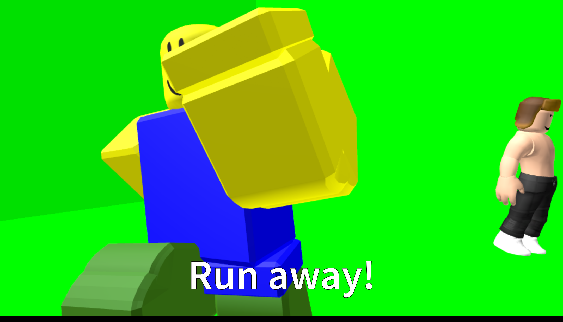 Run awayyy Blank Meme Template