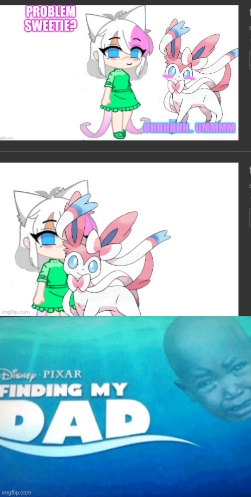 this was in the pokemon stream btw | image tagged in finding my dad | made w/ Imgflip meme maker