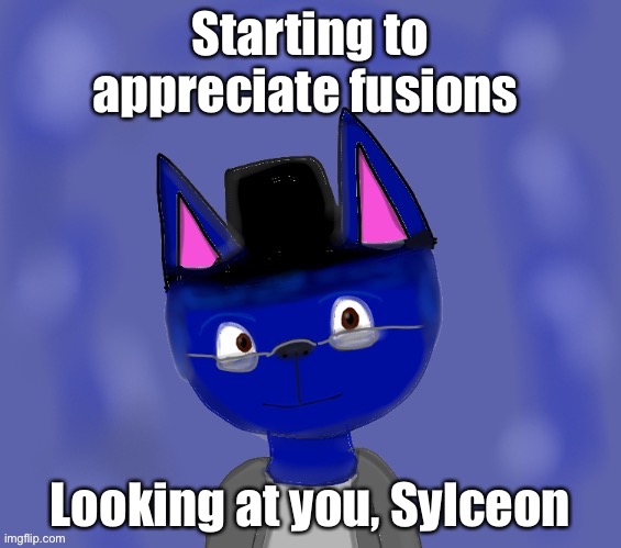 Pump drawn by Blue | Starting to appreciate fusions; Looking at you, Sylceon | image tagged in pump drawn by blue | made w/ Imgflip meme maker