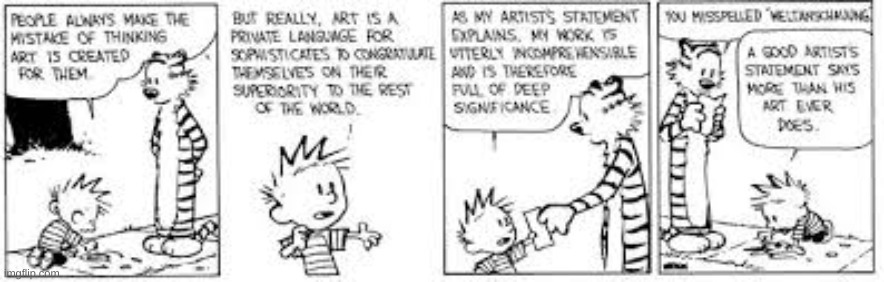 Calvin and Hobbes #3 | image tagged in calvin and hobbes,art | made w/ Imgflip meme maker