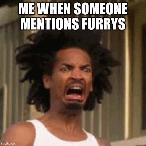 crab man eww | ME WHEN SOMEONE MENTIONS FURRYS | image tagged in crab man eww | made w/ Imgflip meme maker