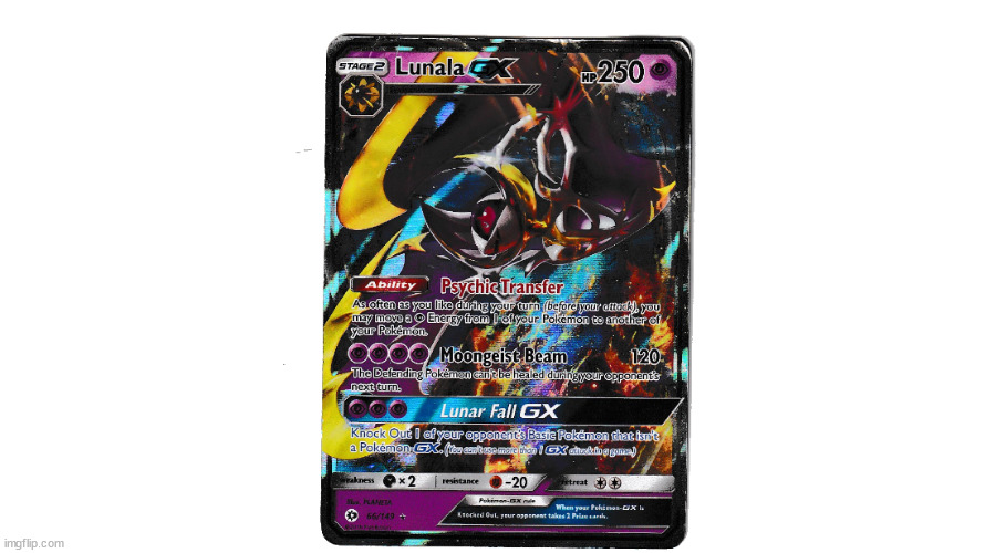 GX lunala | made w/ Imgflip meme maker