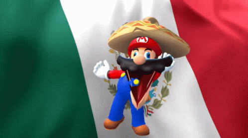 mexican mario dancing Blank Meme Template