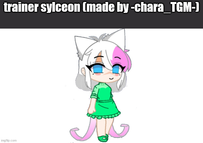she will hid her ears and tails so no one knows she's a pokemon | trainer sylceon (made by -chara_TGM-) | image tagged in trainer sylceon | made w/ Imgflip meme maker