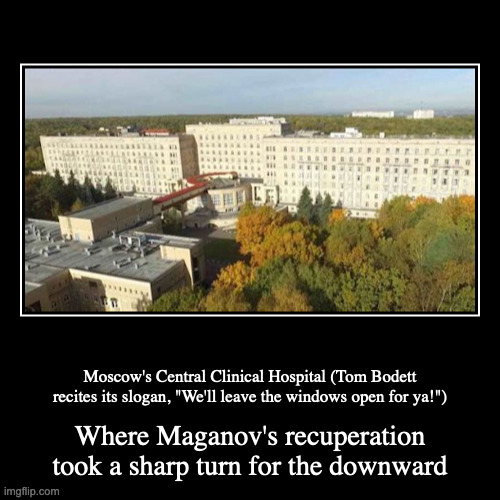 Moscow Hospital | image tagged in funny,demotivationals,hospital | made w/ Imgflip demotivational maker