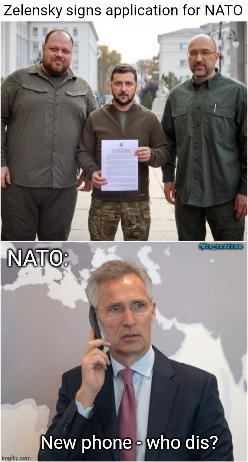 Meanwhile, over at NATO | image tagged in ukraine,abandoned,corruption | made w/ Imgflip meme maker