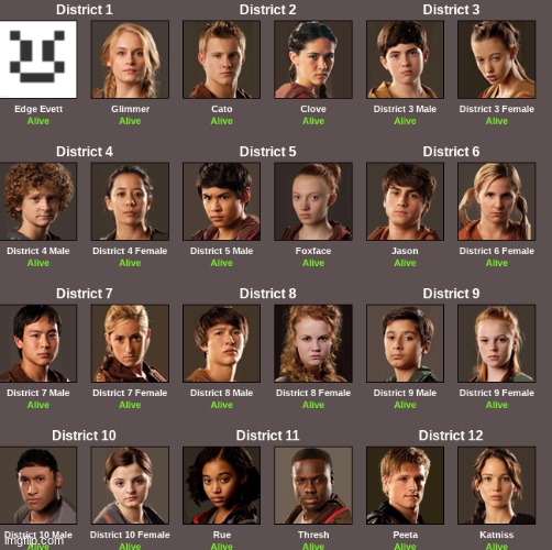 NO OC's comment if you want in | image tagged in hunger games | made w/ Imgflip meme maker