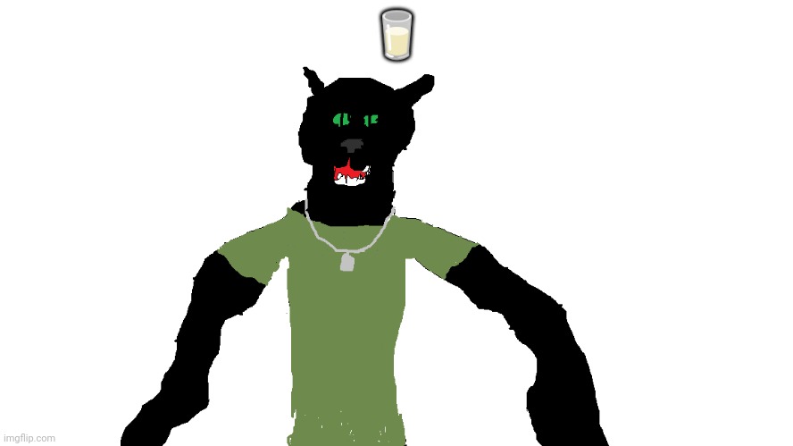 My panther fursona | 🥛 | image tagged in my panther fursona | made w/ Imgflip meme maker