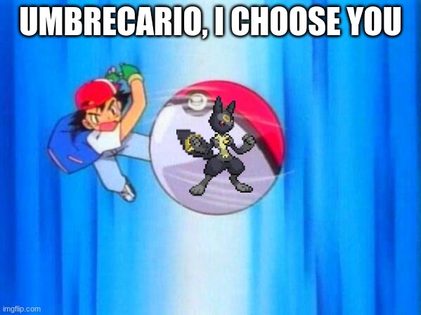i choose you | UMBRECARIO, I CHOOSE YOU | image tagged in i choose you | made w/ Imgflip meme maker