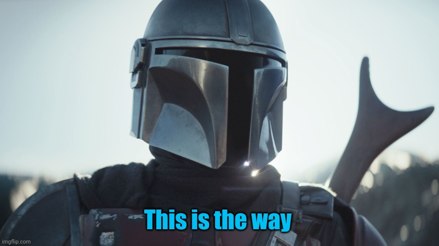 The Mandalorian. | This is the way | image tagged in the mandalorian | made w/ Imgflip meme maker