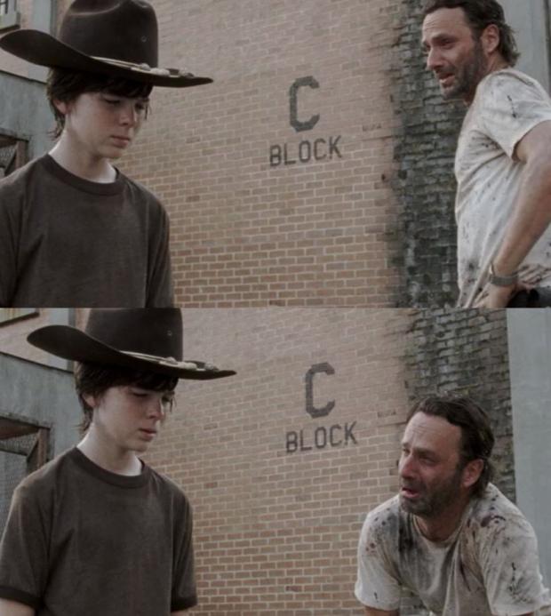 Rick and Carl Blank Meme Template Imgflip