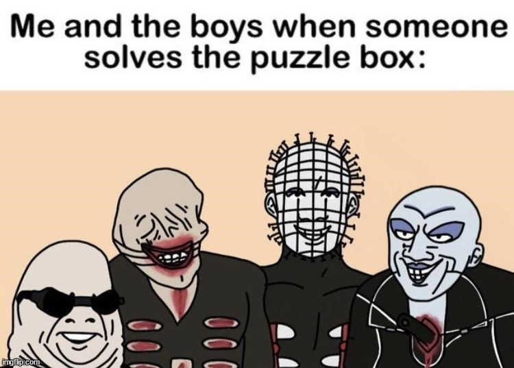 Hellraiser | image tagged in comics/cartoons,hellraiser | made w/ Imgflip meme maker