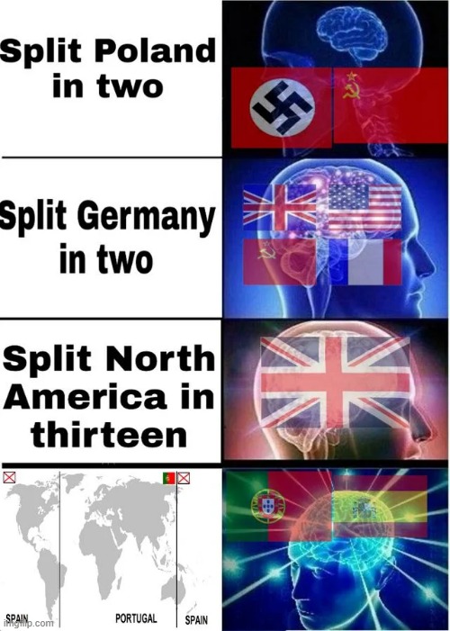 The Greatest Split | image tagged in history memes | made w/ Imgflip meme maker