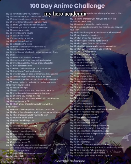 we exist (co-owner note: There's many rare-kind in any fandom...) | my hero academia | image tagged in 100 day anime challenge | made w/ Imgflip meme maker