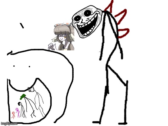 idfk what i made | image tagged in blank white template | made w/ Imgflip meme maker