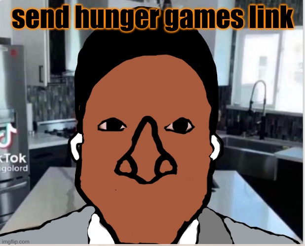 link to app | send hunger games link | image tagged in n | made w/ Imgflip meme maker