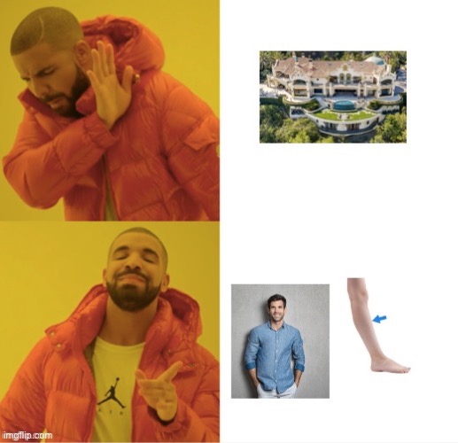 Big house vs boy leg | image tagged in memes | made w/ Imgflip meme maker