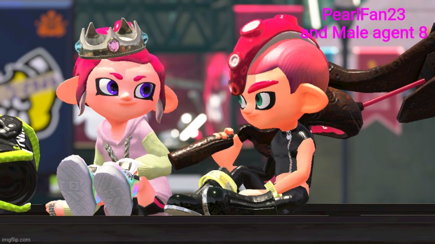 They are both extremely strong | PearlFan23 and Male agent 8 | image tagged in pearlfan23 and male agent 8 | made w/ Imgflip meme maker