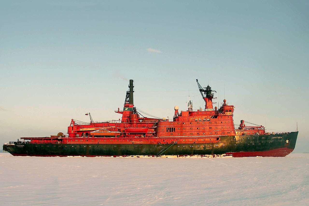 High Quality Slavic Arktika-class icebreaker Blank Meme Template