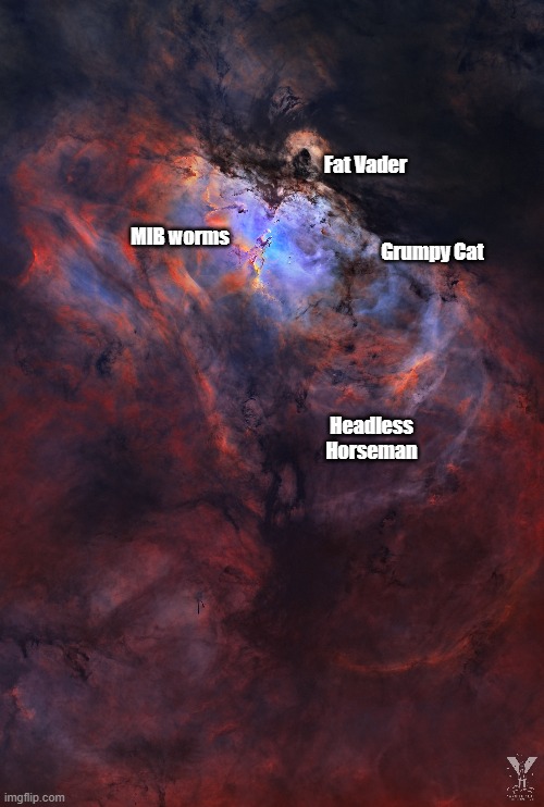 Fat Vader; MIB worms; Grumpy Cat; Headless Horseman | made w/ Imgflip meme maker