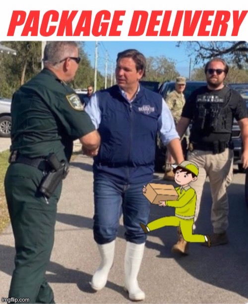 Florida Package Delivery | image tagged in political humor | made w/ Imgflip meme maker