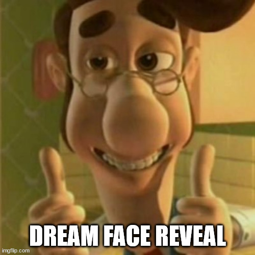 DREAM FACE REVEAL | image tagged in memes,minecraft,dream,face reveal,dream face reveal | made w/ Imgflip meme maker